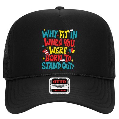 Why Fit In When You Were Born To Stand Out Autism Awareness Trucker Hat