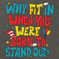 Why Fit In When You Were Born To Stand Out Autism Awareness Cotton Canvas Backpack
