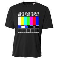 WeLl Fix It In Post Filmmaker Movie Director Filmmaking Cooling Performance Crew T-Shirt