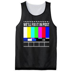 WeLl Fix It In Post Filmmaker Movie Director Filmmaking Mesh Reversible Basketball Jersey Tank