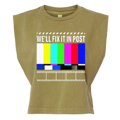 WeLl Fix It In Post Filmmaker Movie Director Filmmaking Garment-Dyed Women's Muscle Tee