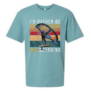 Wing Foiling I I'd Rather Be Foilboarding Sueded Cloud Jersey T-Shirt