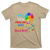 Why Fit In When You Were Born To Stand Out Autism Awareness T-Shirt