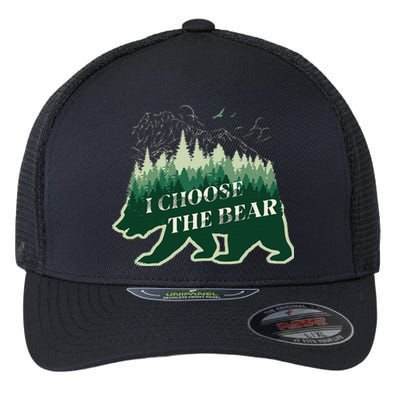 Wild Free I Choose The Bear Forest Soul Flexfit Unipanel Trucker Cap