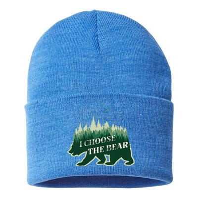 Wild Free I Choose The Bear Forest Soul Sustainable Knit Beanie