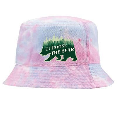 Wild Free I Choose The Bear Forest Soul Tie-Dyed Bucket Hat