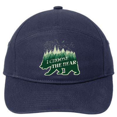 Wild Free I Choose The Bear Forest Soul 7-Panel Snapback Hat