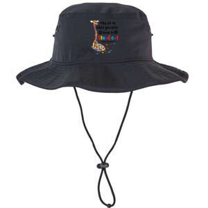 Why Fit In When You Were Born To Stand Out Giraffe Autism Legacy Cool Fit Booney Bucket Hat