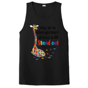 Why Fit In When You Were Born To Stand Out Giraffe Autism PosiCharge Competitor Tank