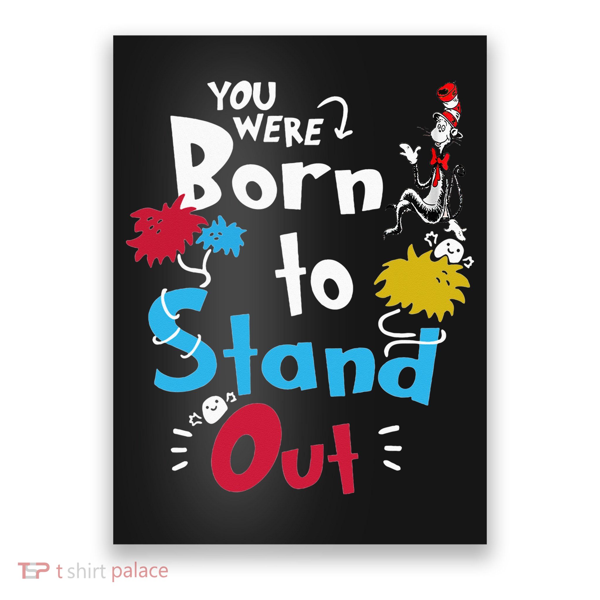 Why Fit In Autism Awareness Doctor Teacher Hat Cat Book  Poster