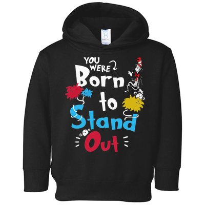 Why Fit In Autism Awareness Doctor Teacher Hat Cat Book  Toddler Hoodie