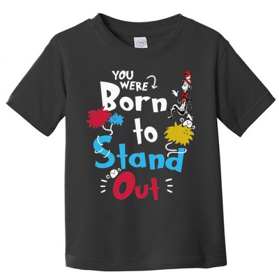 Why Fit In Autism Awareness Doctor Teacher Hat Cat Book  Toddler T-Shirt