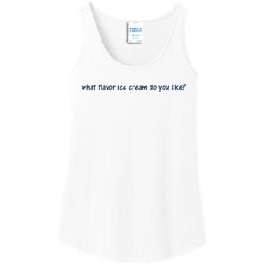 What Flavor Ice Cream Do You Like Funny Saying Ladies Essential Tank