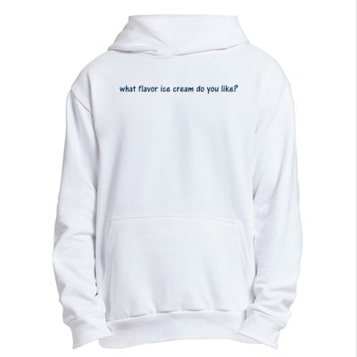 What Flavor Ice Cream Do You Like Funny Saying Urban Pullover Hoodie