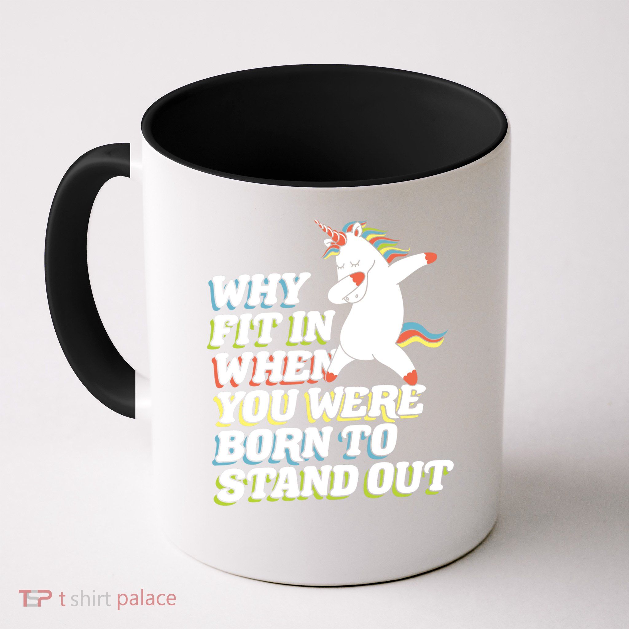 Why Fit In When You Were Born To Stand Out Autism Unicorn Gift Mug