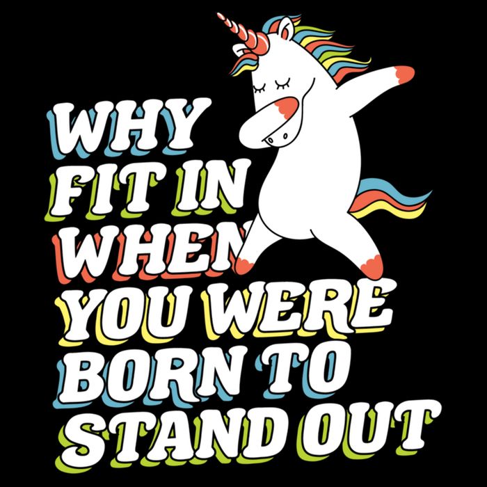 Why Fit In When You Were Born To Stand Out Autism Unicorn Gift Drawstring Bag