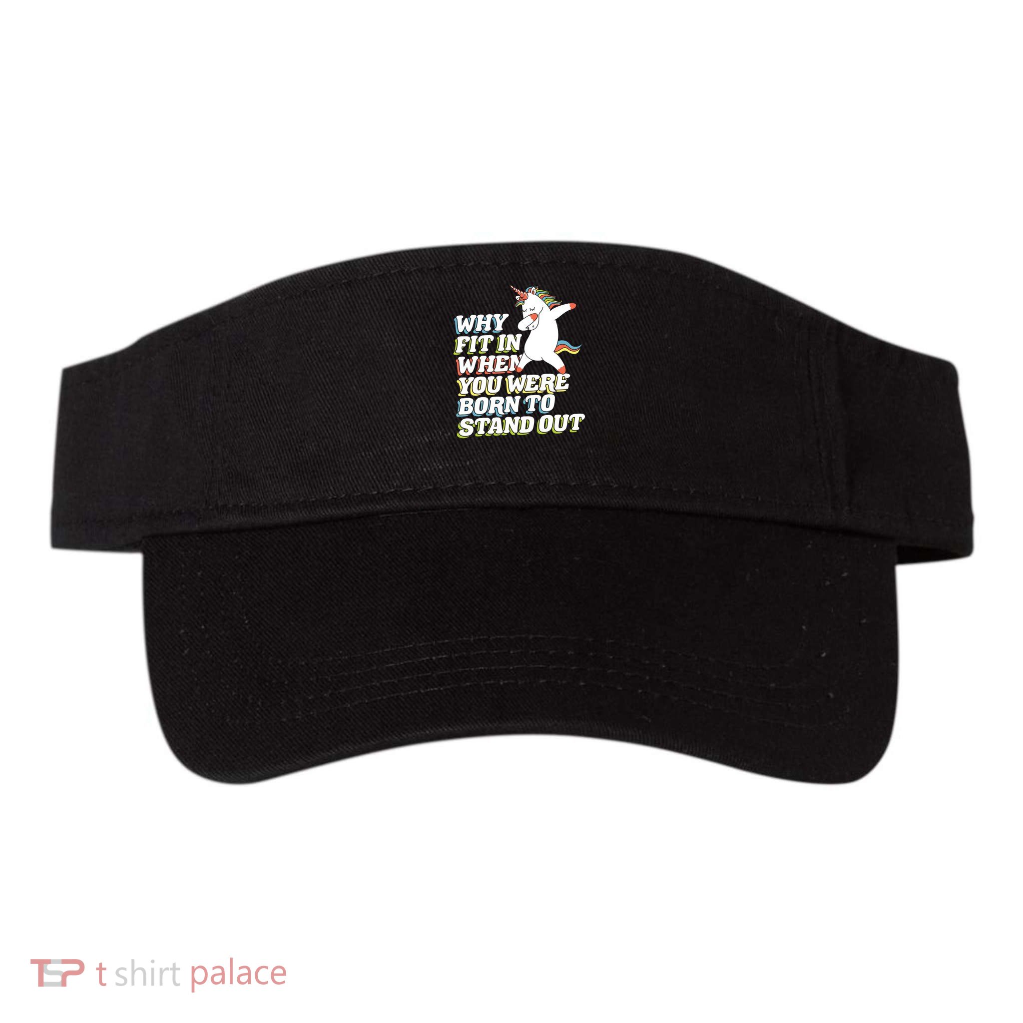 Why Fit In When You Were Born To Stand Out Autism Unicorn Gift Visor