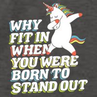 Why Fit In When You Were Born To Stand Out Autism Unicorn Gift Vector Backpack