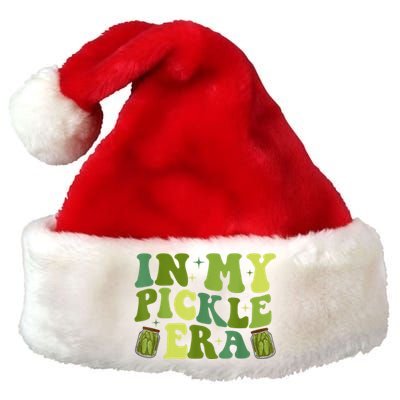 Women Funny In My Pickle Era Retro Girl Gift Premium Christmas Santa Hat