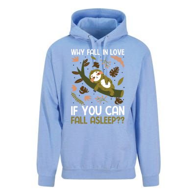 Why Fall In Love If You Can Fall Asleep Meaningful Gift Unisex Surf Hoodie