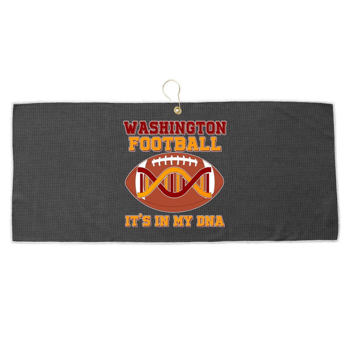 Washington Football It's In My DNA Large Microfiber Waffle Golf Towel
