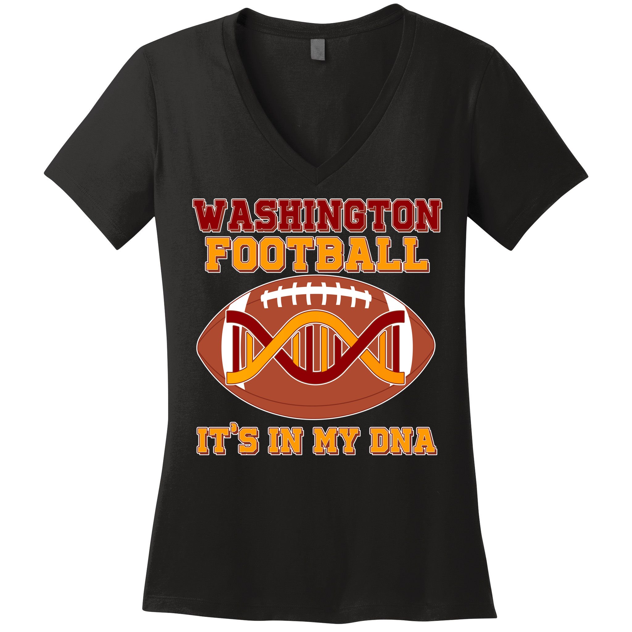 Washington Football It's In My DNA Women's V-Neck T-Shirt