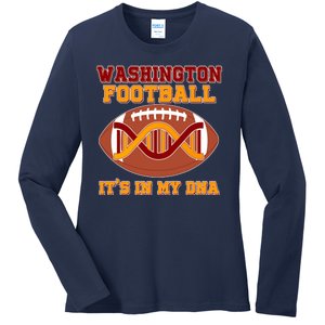 Washington Football It's In My DNA Ladies Long Sleeve Shirt