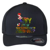 Why Fit In When You Were Born To Stand Out Autism Awareness Flexfit Unipanel Trucker Cap