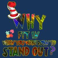 Why Fit In When You Were Born To Stand Out Autism Awareness Infant Baby Jersey Bodysuit
