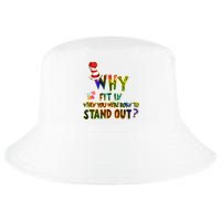 Why Fit In When You Were Born To Stand Out Autism Awareness Cool Comfort Performance Bucket Hat