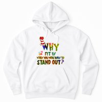 Why Fit In When You Were Born To Stand Out Autism Awareness Hoodie