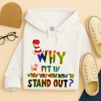Why Fit In When You Were Born To Stand Out Autism Awareness Hoodie