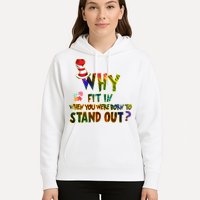 Why Fit In When You Were Born To Stand Out Autism Awareness Hoodie