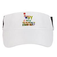 Why Fit In When You Were Born To Stand Out Autism Awareness Adult Drive Performance Visor