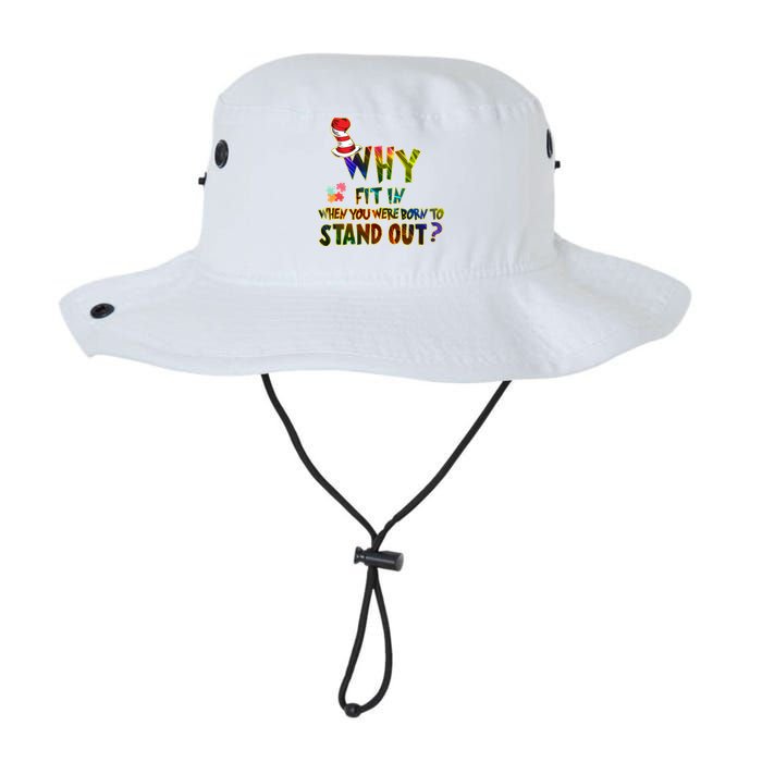 Why Fit In When You Were Born To Stand Out Autism Awareness Bucket Hat
