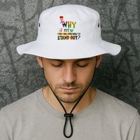 Why Fit In When You Were Born To Stand Out Autism Awareness Bucket Hat