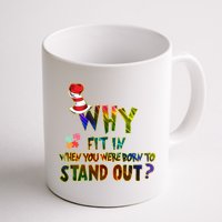 Why Fit In When You Were Born To Stand Out Autism Awareness Mug