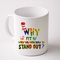 Why Fit In When You Were Born To Stand Out Autism Awareness Mug