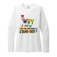 Why Fit In When You Were Born To Stand Out Autism Awareness Womens CVC Long Sleeve Shirt