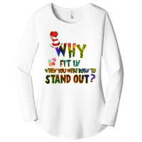 Why Fit In When You Were Born To Stand Out Autism Awareness Women's Perfect Tri Tunic Long Sleeve Shirt