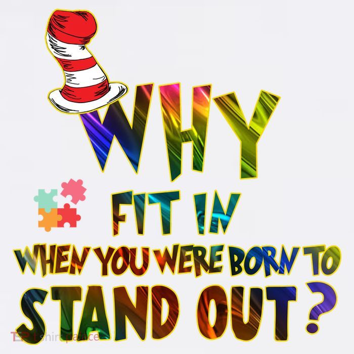 Why Fit In When You Were Born To Stand Out Autism Awareness Mesh Reversible Basketball Jersey Tank