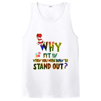 Why Fit In When You Were Born To Stand Out Autism Awareness PosiCharge Competitor Tank