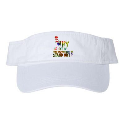 Why Fit In When You Were Born To Stand Out Autism Awareness Visor