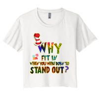 Why Fit In When You Were Born To Stand Out Autism Awareness Crop Top