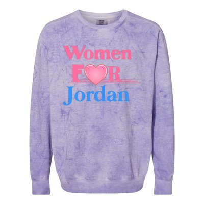 Women For Jim Jordan Colorblast Crewneck Sweatshirt