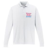 Women For Jim Jordan Performance Long Sleeve Polo