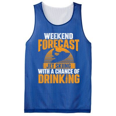 Weekend Forecast Jet Skiing Jet Ski Lover Vacation Funny Gift Mesh Reversible Basketball Jersey Tank