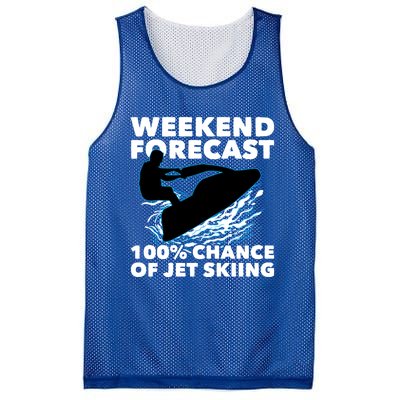 Weekend Forecast Jet Skiing Skier Motorboat Racer Great Gift Mesh Reversible Basketball Jersey Tank