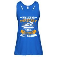 Weekend Forecast Jet Skiing Funny Jet Ski Gift Ladies Essential Flowy Tank