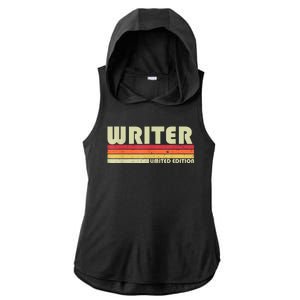 WRITER Funny Job Title Profession Birthday Worker Idea Ladies PosiCharge Tri-Blend Wicking Draft Hoodie Tank